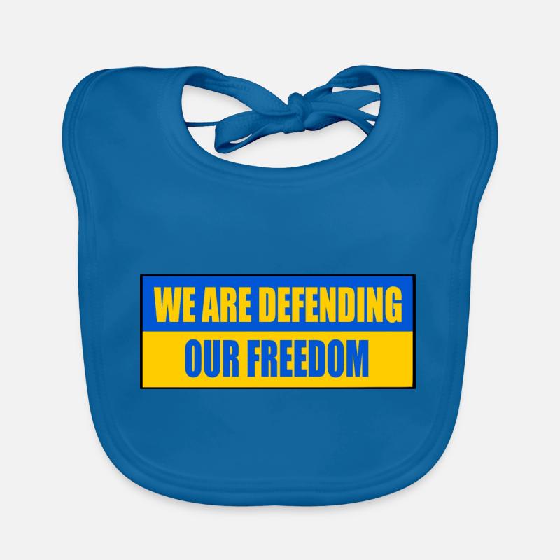 We are defending our freedom Bavoir bio Bébé