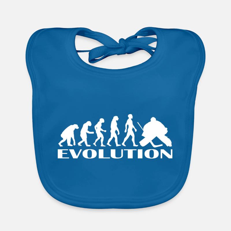 Evolution Eishockey Eishockeyspieler Geschenk idee Baby Bio-Lätzchen