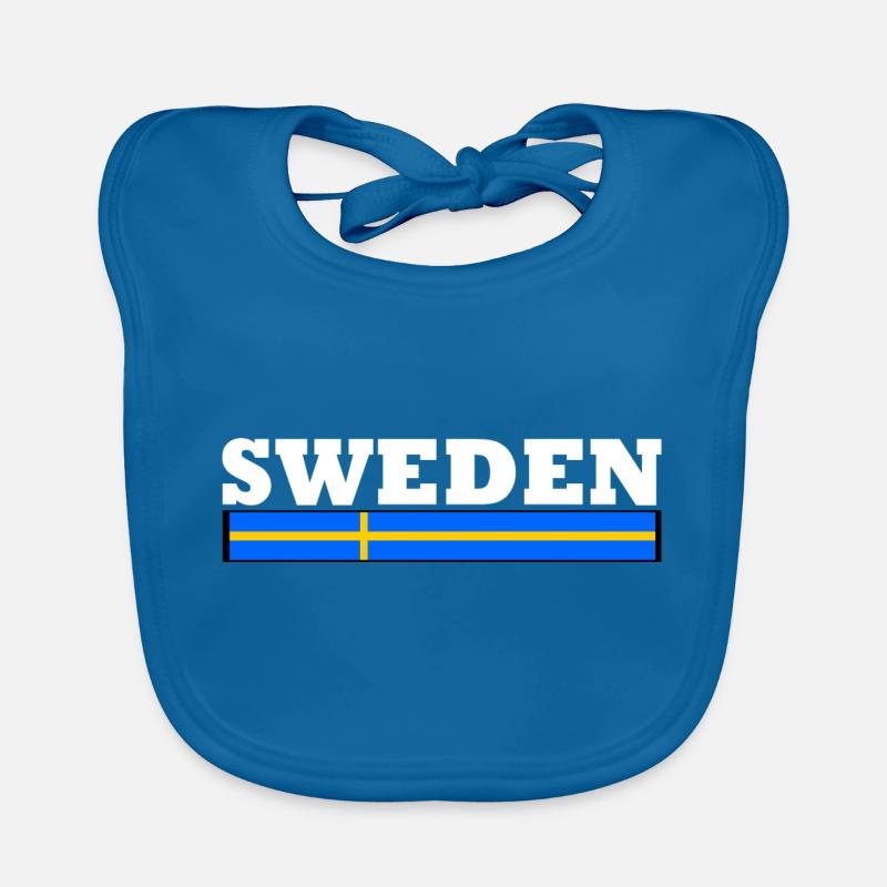 Drapeau suède Bavoir bio Bébé