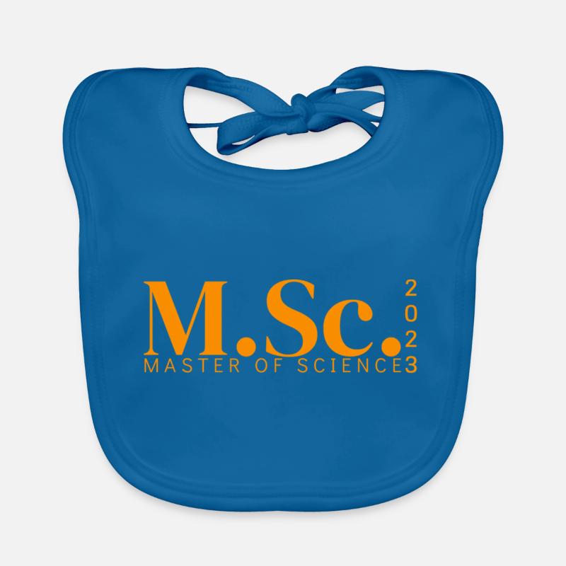 M.Sc. - MASTER OF SCIENCE 2023 - Bavoir bio Bébé - bleu paon