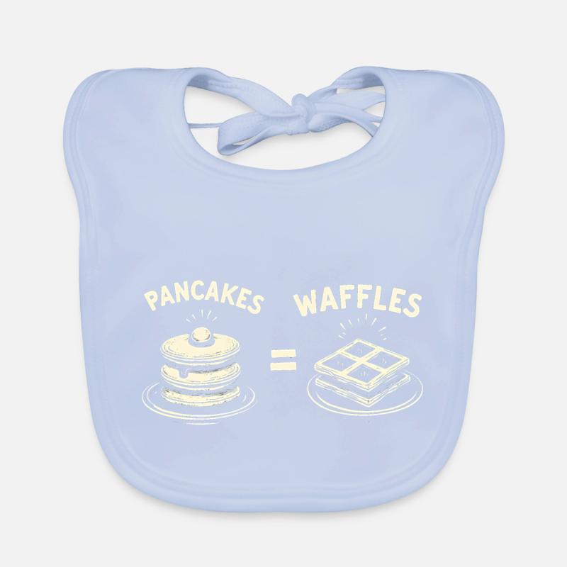 Pancakes and waffles Organic Baby Bibs