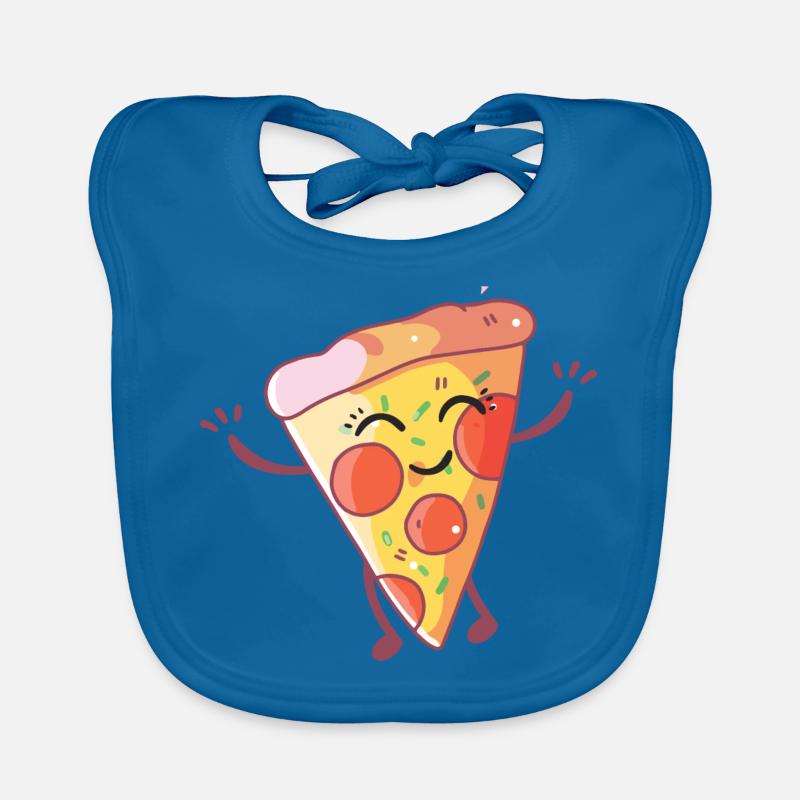 Happy Pizza | Geschenkidee Baby Bio-Lätzchen