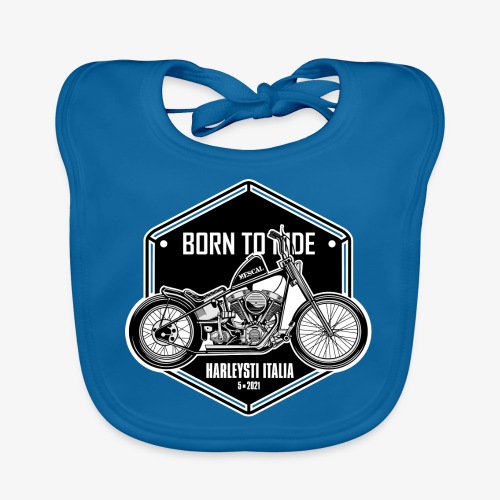 Born to Ride - Vintage Motorrad - Baby Bio-Lätzchen