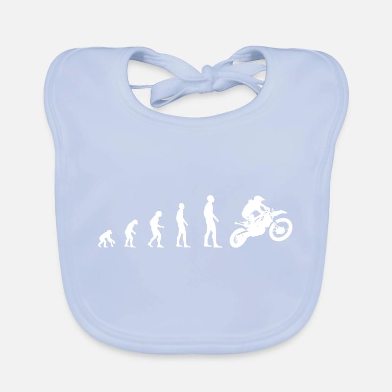 Cross moto saut - Evolution Bavoir bio Bébé