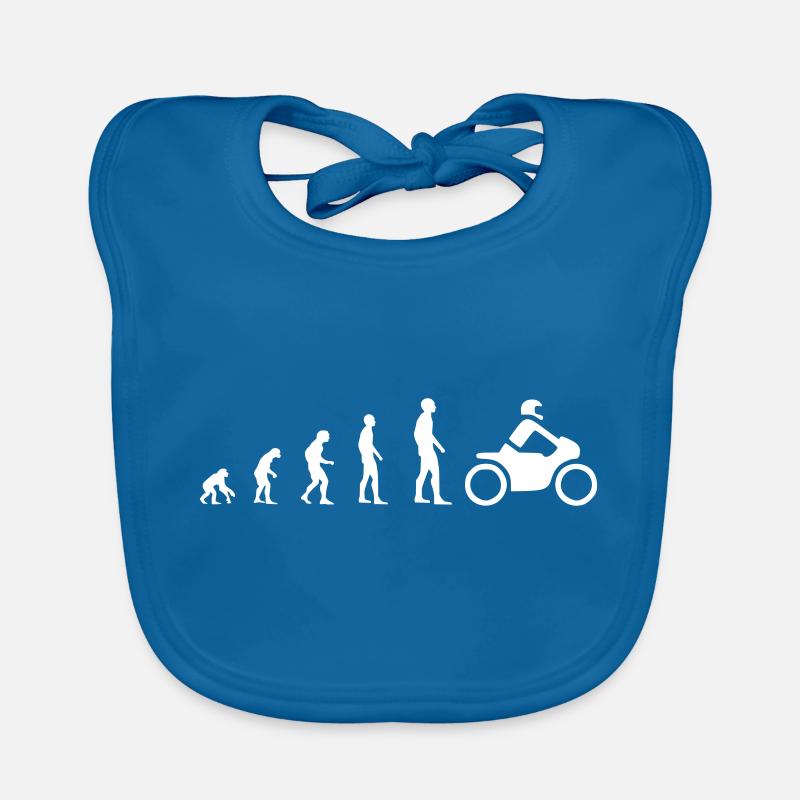 Evolution de la moto Bavoir bio Bébé