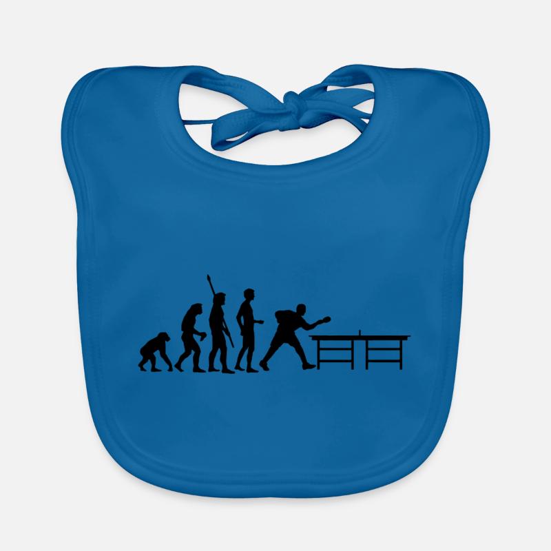 Table Tennis Evolution table de ping-pong noir - Bavoir bio Bébé - bleu paon