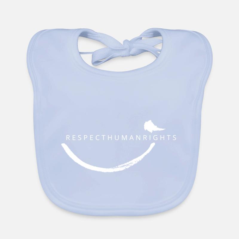 Respect Human Rights Organic Baby Bibs