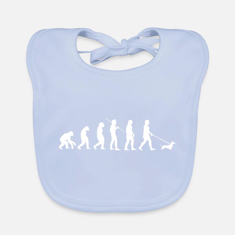 Idée cadeau teckel évolution teckel teckel Bavoir bio Bébé