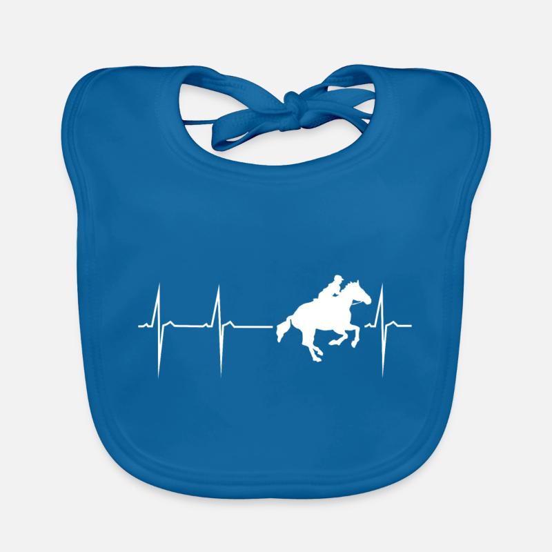 le battement cavalier cheval cheval Bavoir bio Bébé