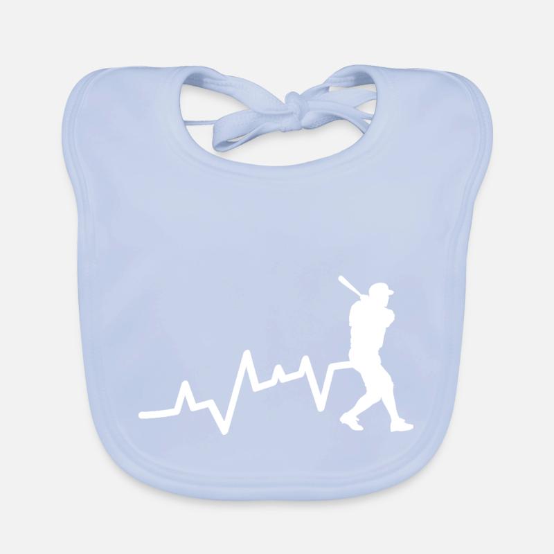 Joueur de baseball Evolution Baseball Bavoir bio Bébé