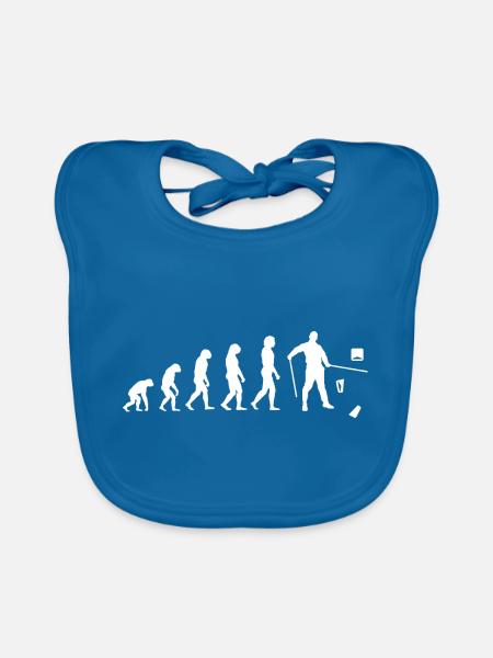 Evolution VR. Feel the beat. Enter the sound. - Baby Bio-Lätzchen - Pfauenblau - Vorne