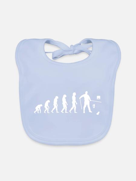 Evolution VR. Sentez le rythme. Entrez le son. - Bavoir bio Bébé - bleu ciel - Devant