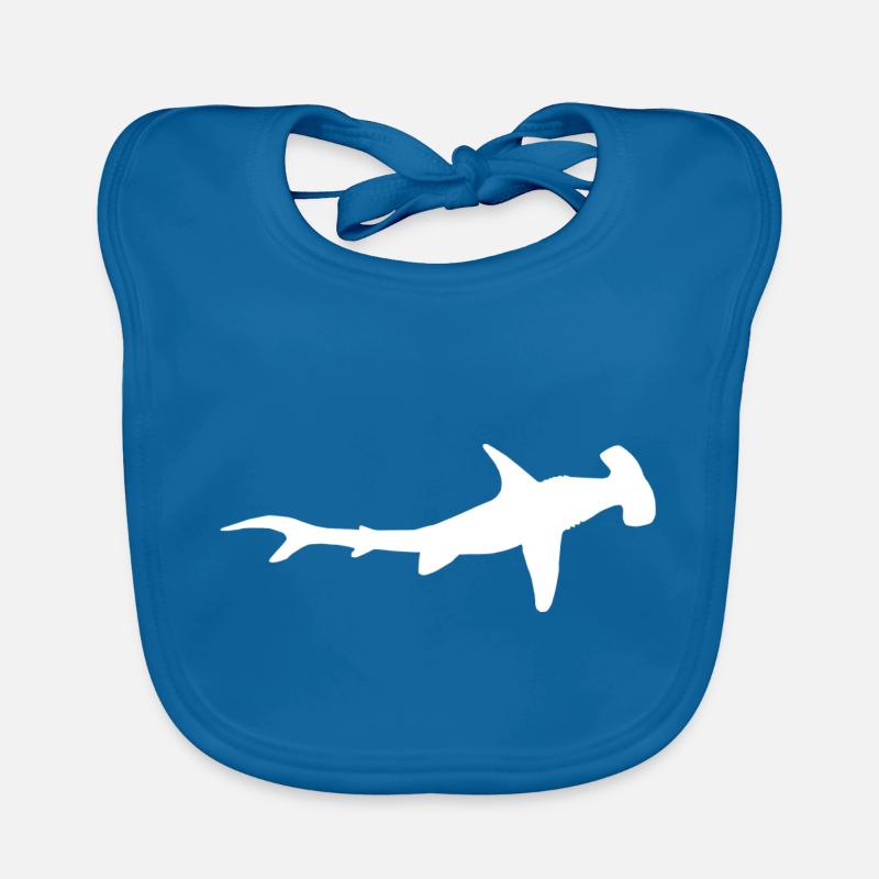 Hammerhead - Bavoir bio Bébé - bleu paon