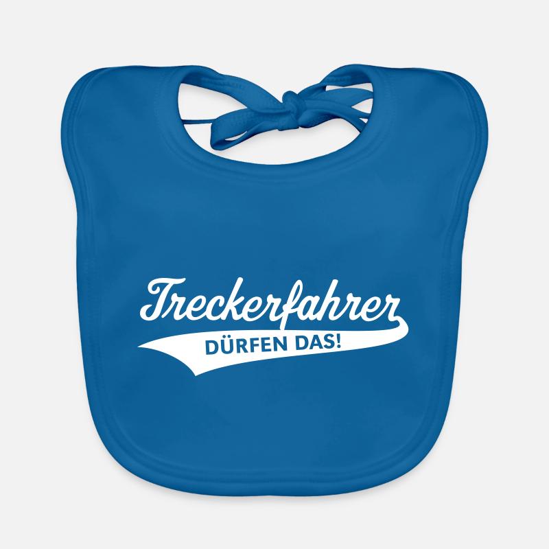 Treckerfahrer Dürfen Das! (Trecker Traktor, V4, B) Baby Bio-Lätzchen