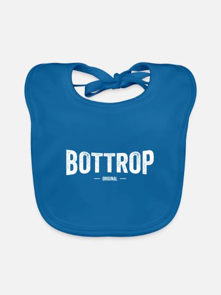 Bottrop Original - Baby Bio-Lätzchen - Pfauenblau