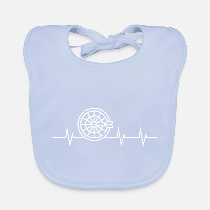 Mon cœur bat pour les fléchettes Bavoir bio Bébé