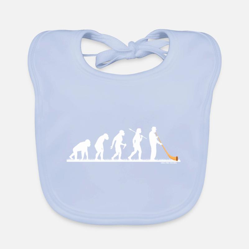 Evo Alphorn Souffleurs de cor des Alpes Evolution Albhorn Bavoir bio Bébé