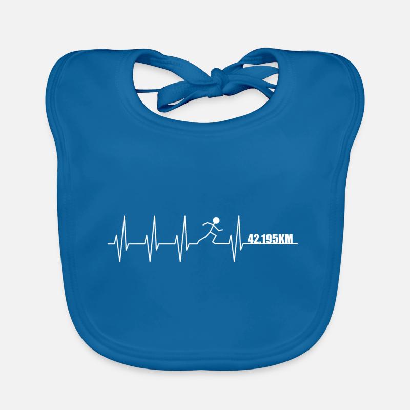 Heartbeat Runner Marathon Organic Baby Bibs