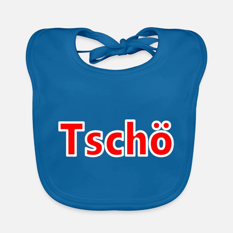 Köln Tschö mít Ö - kölsche Sproch Baby Bio-Lätzchen