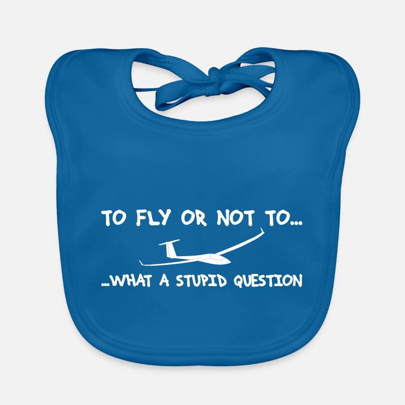 Question pilot glider pilot gliding glider Organic Baby Bibs