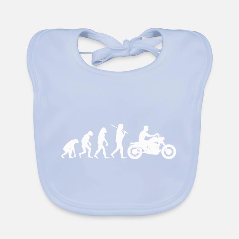 Evo motocyclistes Biker Evolution Bavoir bio Bébé