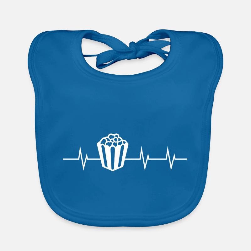 Battement de cœur du pop-corn Bavoir bio Bébé
