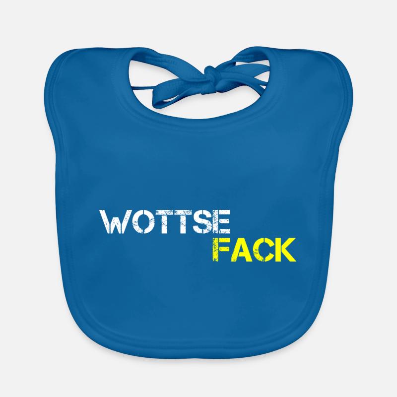 Funny sayings Wottsefack Denglisch Organic Baby Bibs