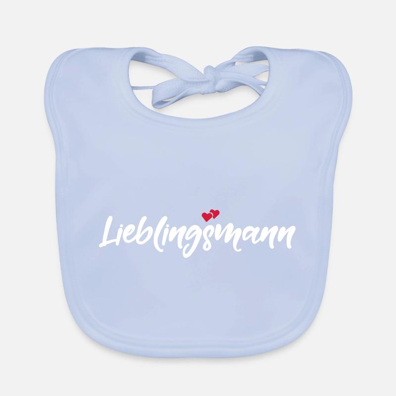 Lieblingsmann bester Mann Ehemann Spruch Geschenk Baby Bio-Lätzchen