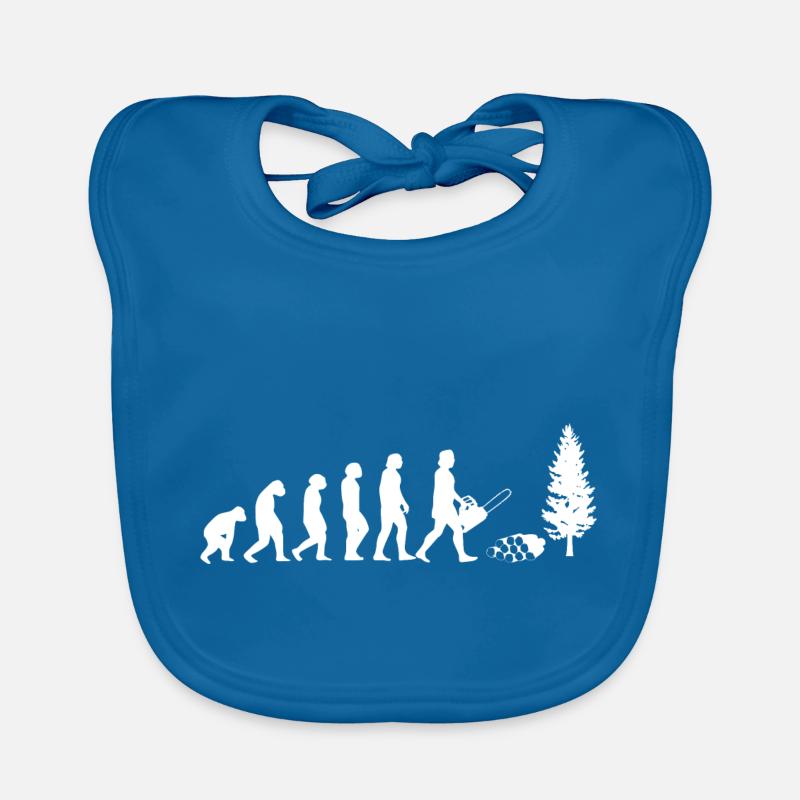 Evolution Holzhacker weiss Baby Bio-Lätzchen