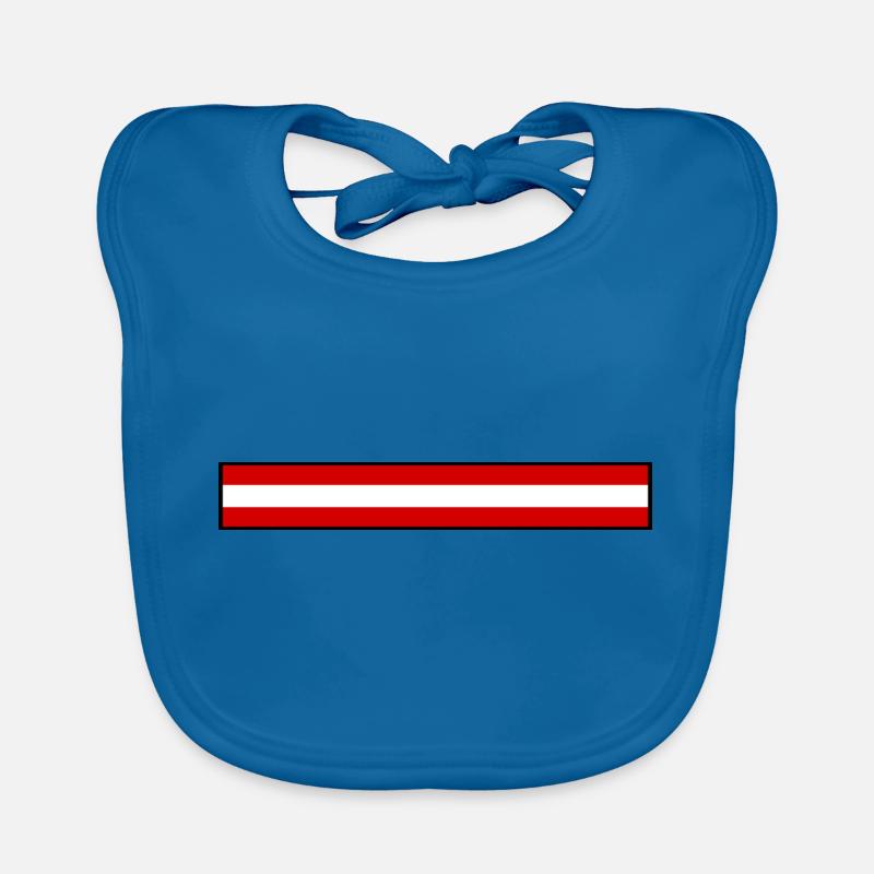 Drapeau Autriche Bavoir bio Bébé