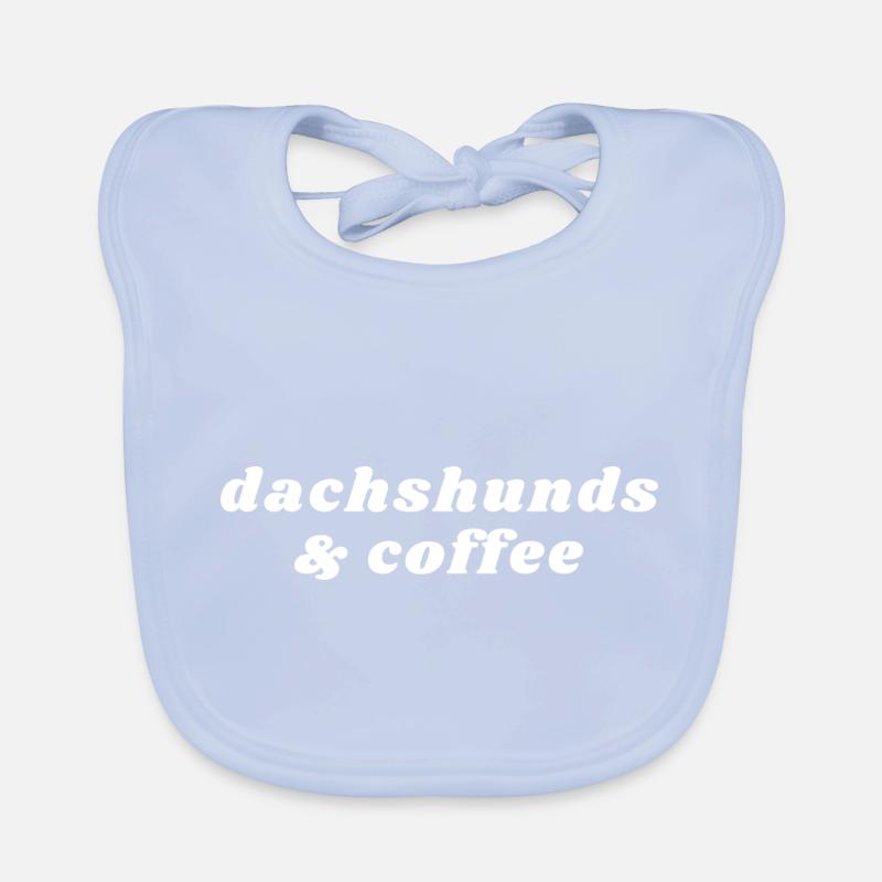 Dackel Und Kaffee - Koffein Baby Bio-Lätzchen