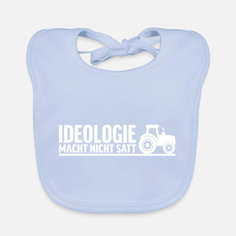 L’idéologie ne vous remplit pas Bavoir bio Bébé