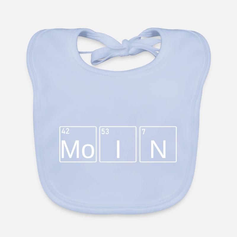 Moin - Éléments du Nord blanc Bavoir bio Bébé