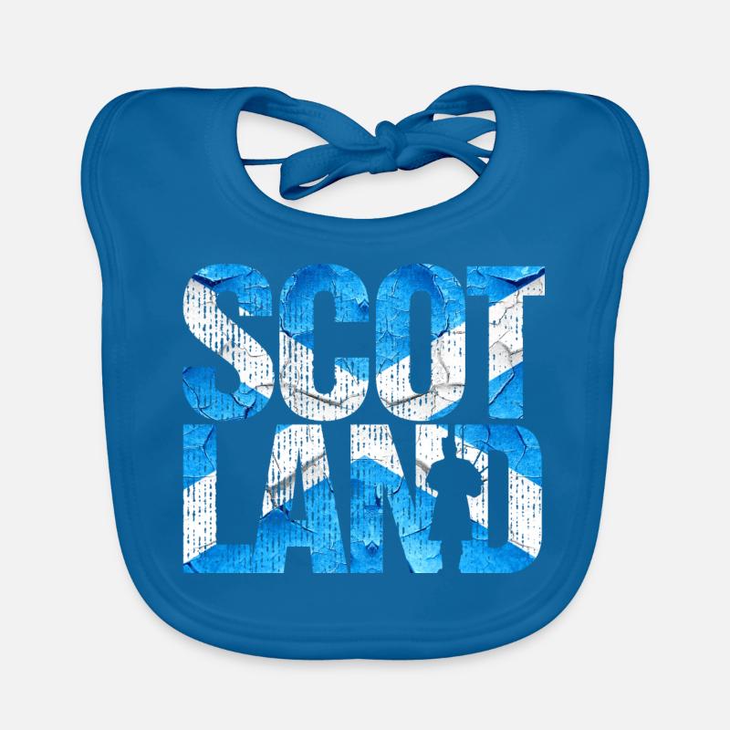 Ecosse Cornemuse drapeau écossais Bavoir bio Bébé