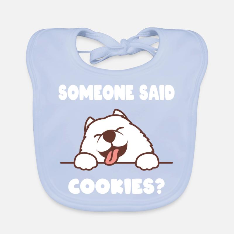 Doux chien biscuits Bavoir bio Bébé