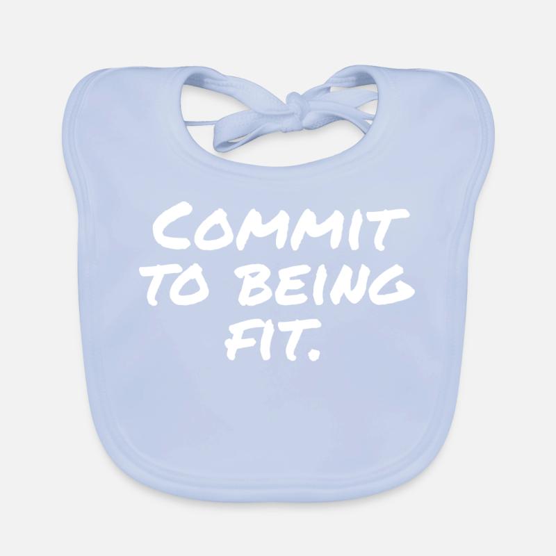 Commit to being fit Organic Baby Bibs