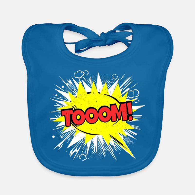 Tom Nom drôle bulle de dialogue Tooom ! Bavoir bio Bébé