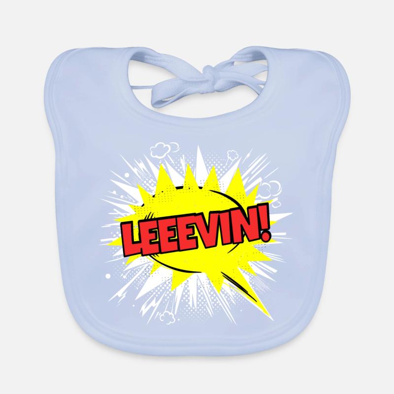 Levin Nom Drôle Bulle Leeevin ! Bavoir bio Bébé