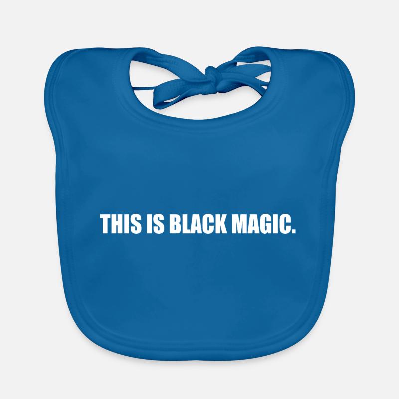 This is black magic - Baby Bio-Lätzchen - Pfauenblau