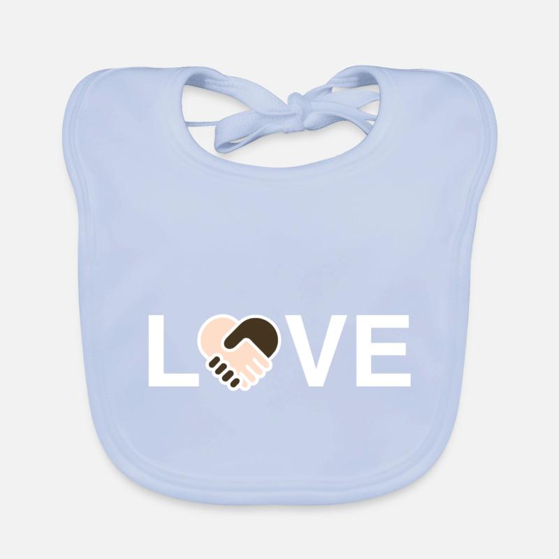 Love gegen Rassismus Baby Bio-Lätzchen