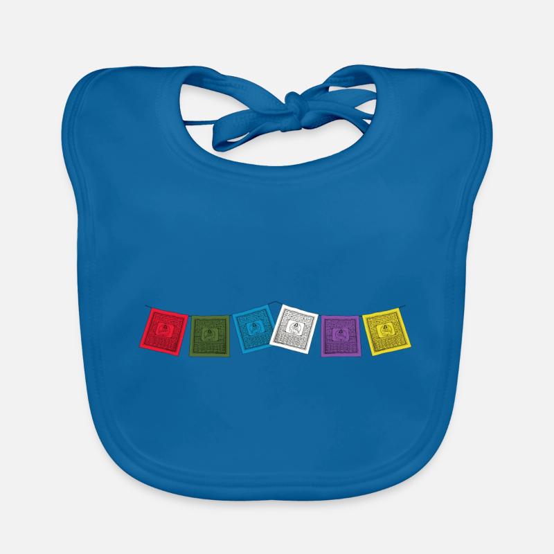Drapeaux Sherpa Bavoir bio Bébé