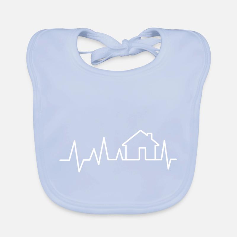 Puls client gift house construction site Organic Baby Bibs