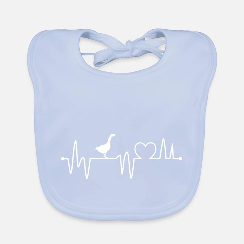 Heartbeat Goose Organic Baby Bibs