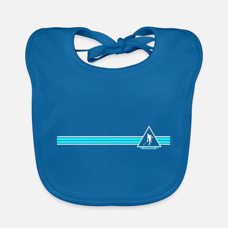 squash - Organic Baby Bibs - peacock-blue