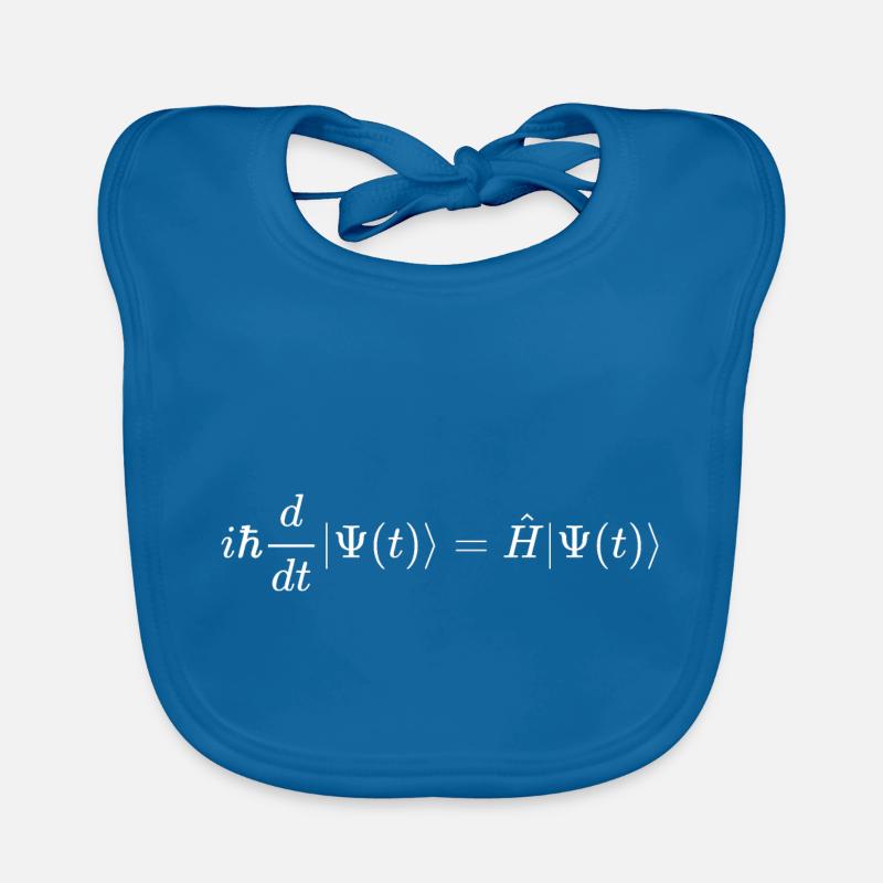 Équation de Schrödinger - en fonction du temps - blanc Bavoir bio Bébé