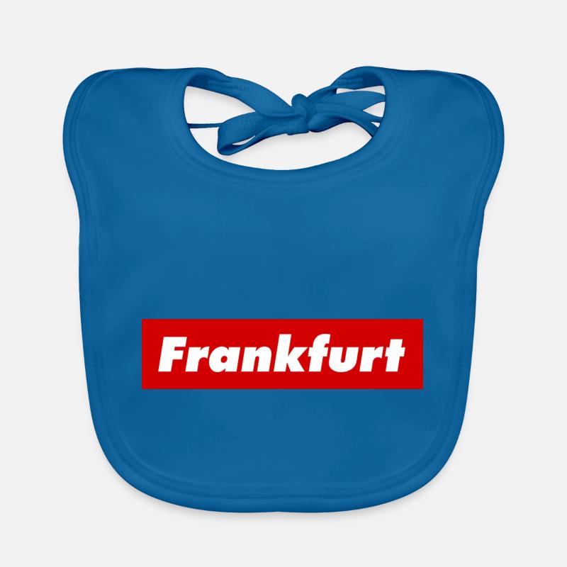 Frankfurt rote Box Logo am Main Oder Frankfurter Baby Bio-Lätzchen