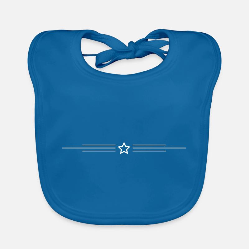 Dash line star Organic Baby Bibs