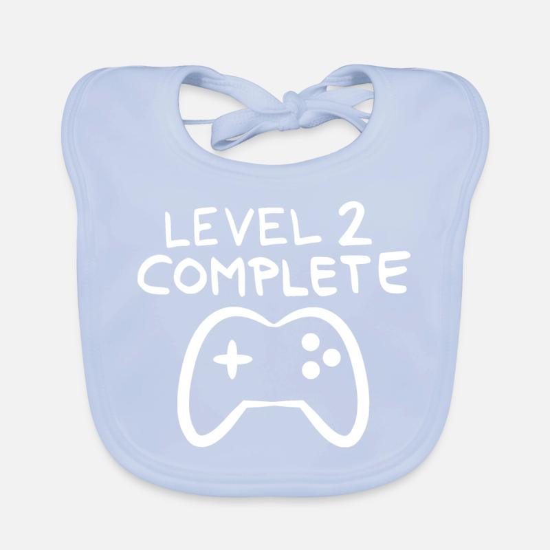Level 2 Complete Gamer Controller Console Kids Organic Baby Bibs