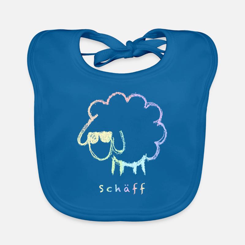 Der Chef. So Cool. Das Schaf. Der Schäff - Rainbow Baby Bio-Lätzchen