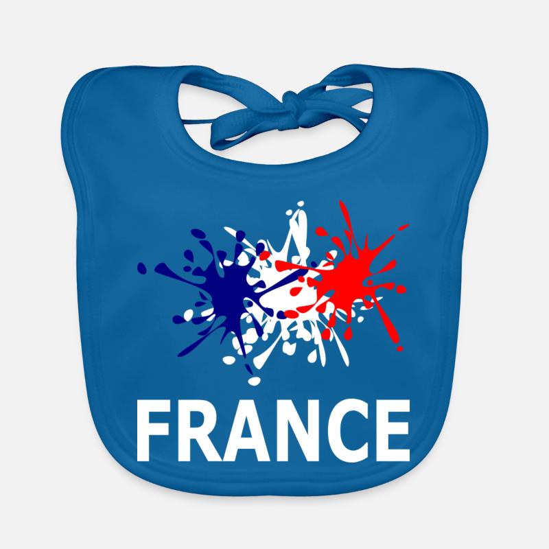 Bleu Blanc Rouge - Feu d'artifice Bavoir bio Bébé